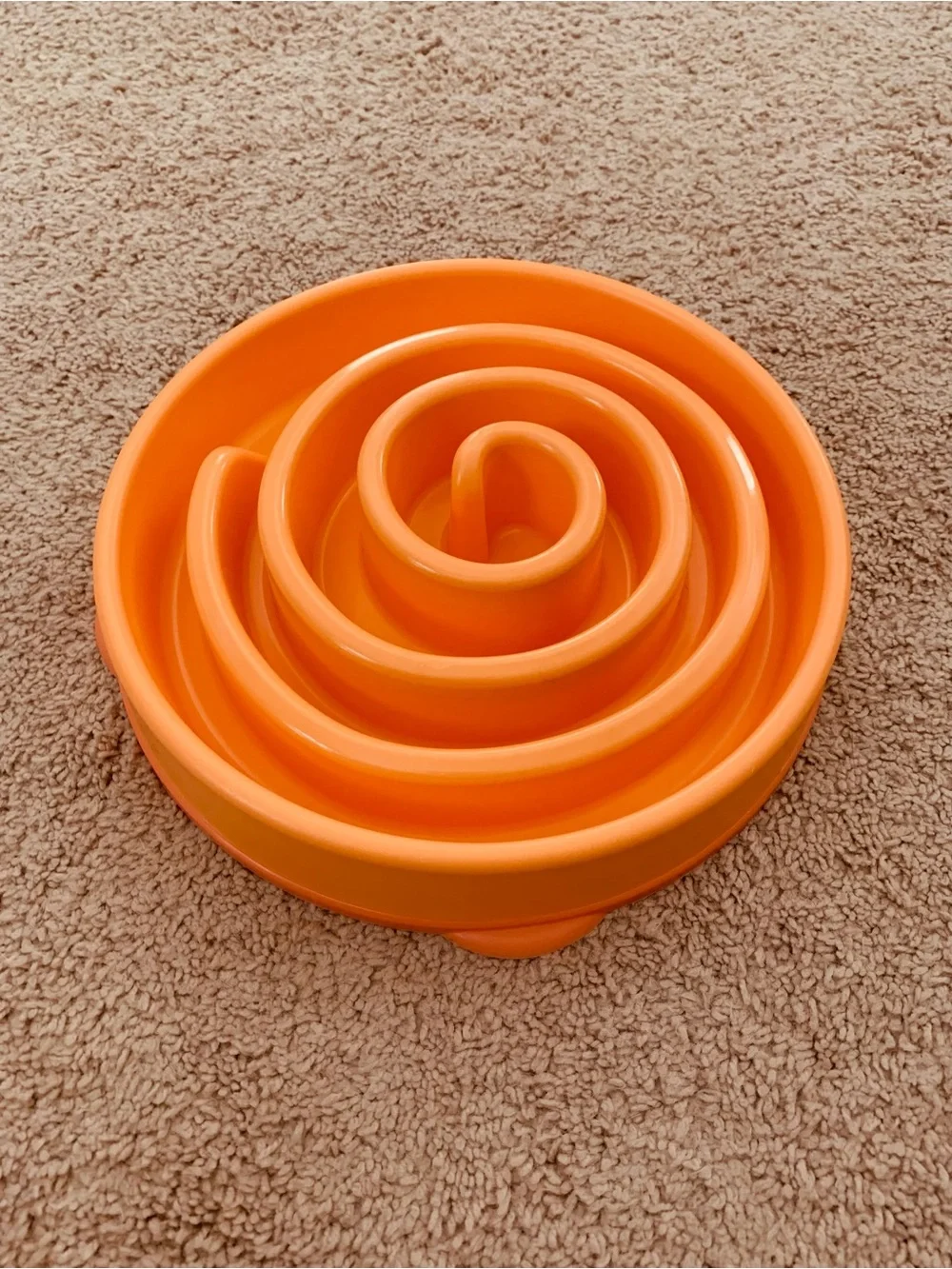 Outward Hound Fun Slow Feeder Interactive Dog Bowl, Orange, 4 cup - Picture 1 of 12
